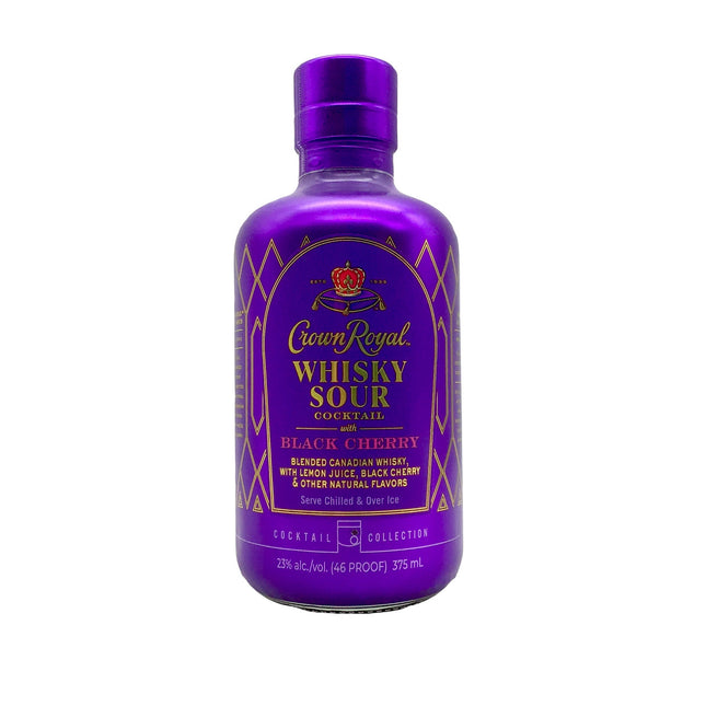 CROWN ROYAL WHISKEY SOUR BLACK CHERRY 375ML 46 PROOF