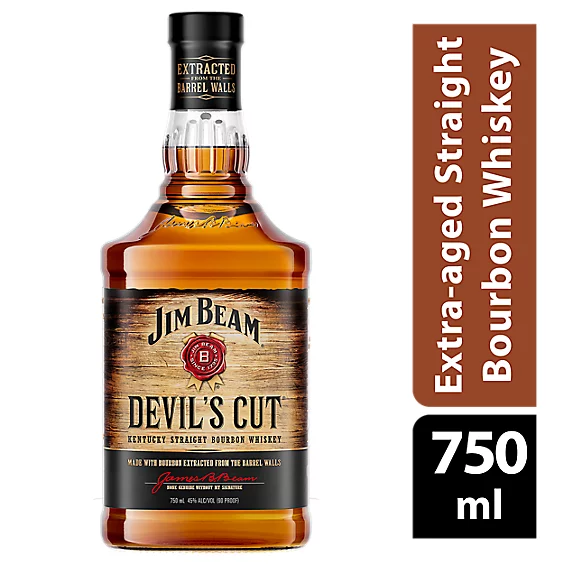JIM BEAM DEVIL'S CUT 90 Proof 750 ml