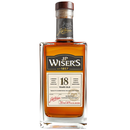 Jp WISER'S-18 YR 80 Proof 750 ml