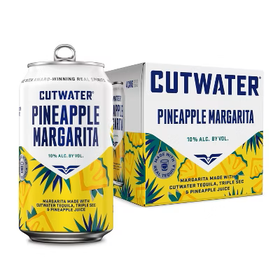CUTWATER PINEAPPLE MARGARITA 4PK 12OZ CAN