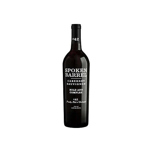SPOKEN BARREL BOLD AND COMPLEX # 42 CABERNET SAUVIGNON 750 ML