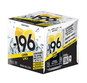 SUNTORY 196 LEMON VODKA SELTZER 4PK CAN 355ML CAN