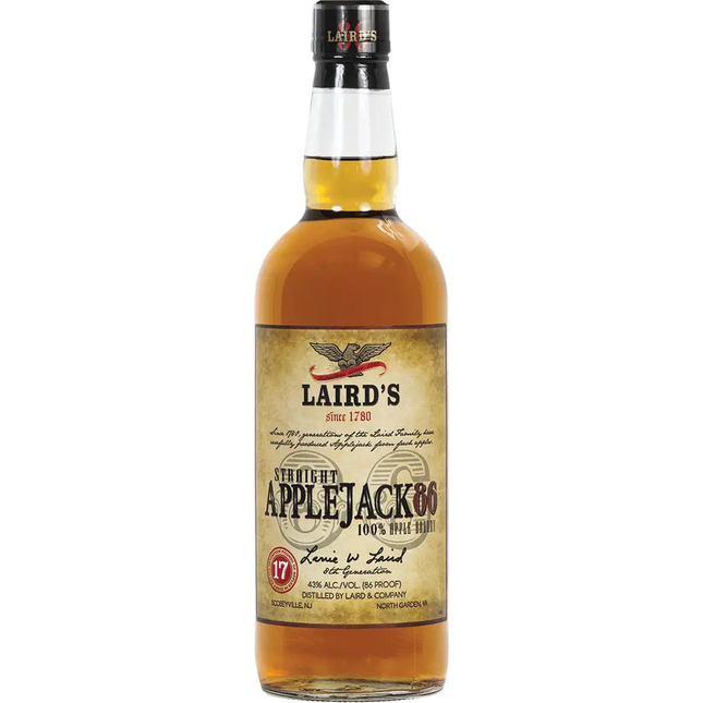 LAIRD'S STRAIGHT APPLEJACK 86 86 Proof 750 ml