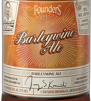 FOUNDERS KOSMIC BARLEYWINE 1PK 355ML BOTTLE