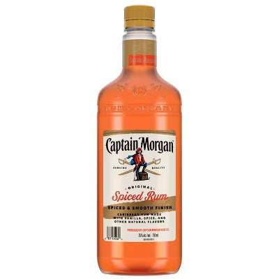 CAPTAIN MORGAN ORIGINAL PLASTIC 70 PROOF SPICED RUM 750ml