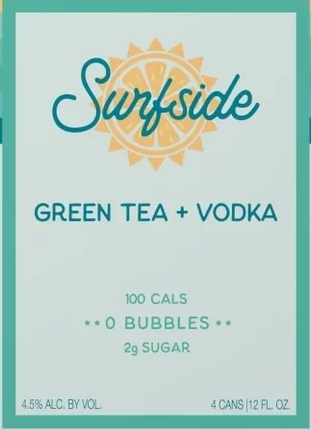 SURFSIDE GREEN TEA 4PK 12OZ CAN