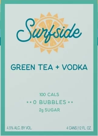 SURFSIDE GREEN TEA 4PK 12OZ CAN