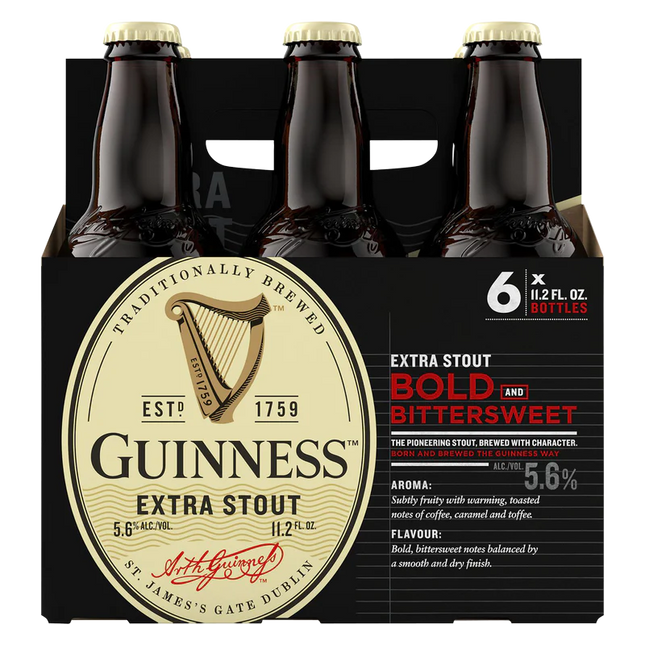 Guinness Extra Stout 11.2oz 6PK Bottle