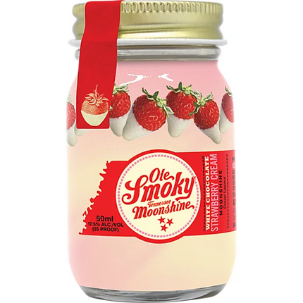 OLE SMOKY WHITE CHOCOLATE STRAWBERY 35 Proof 50 ml