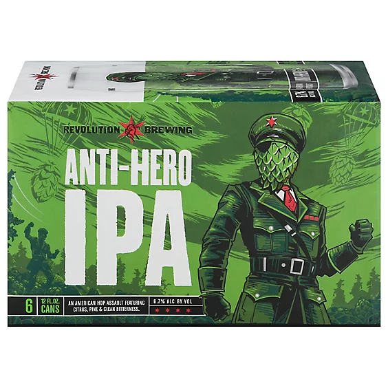 REVOLUTION ANTI-HERO IPA 6PK 12OZ CAN