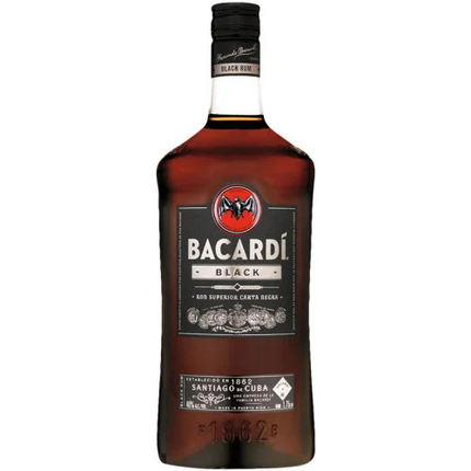 BACARDI BLACK 80 Proof 1750 ml