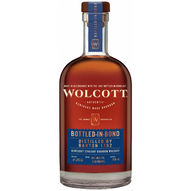 WOLCOTT BOTTLED IN BOND BOUR 750ML 100 PROOF