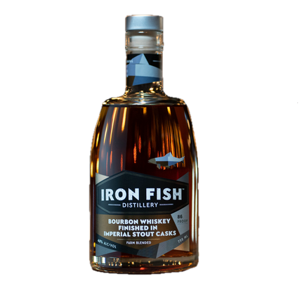 IRON FISH STOUT CASK BOURBON 86 Proof 750 ml