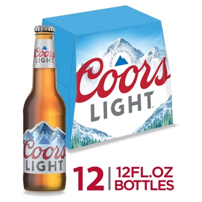 COORS LIGHT 12PK 12OZ BOTTLE