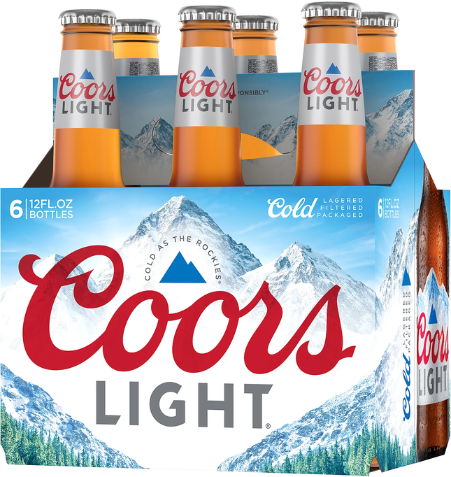 COORS LIGHT 6PK 12OZ BOTTLE