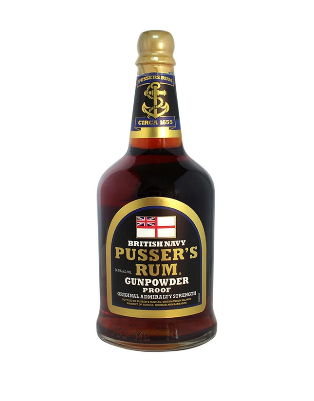 PUSSER'S GUNPOWDER PROOF RUM 109 Proof 750 ml