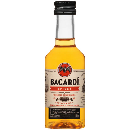 BACARDI SPICED RUM PL 70 Proof 50 ml