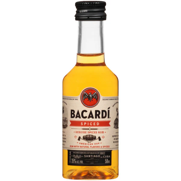 BACARDI SPICED RUM PL 70 Proof 50 ml