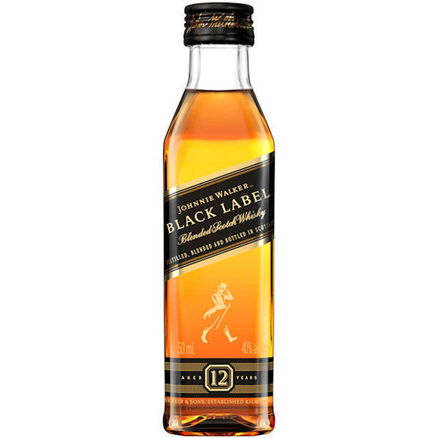 JOHNNIE WALKER BLACK LABEL 80 Proof 50 ml