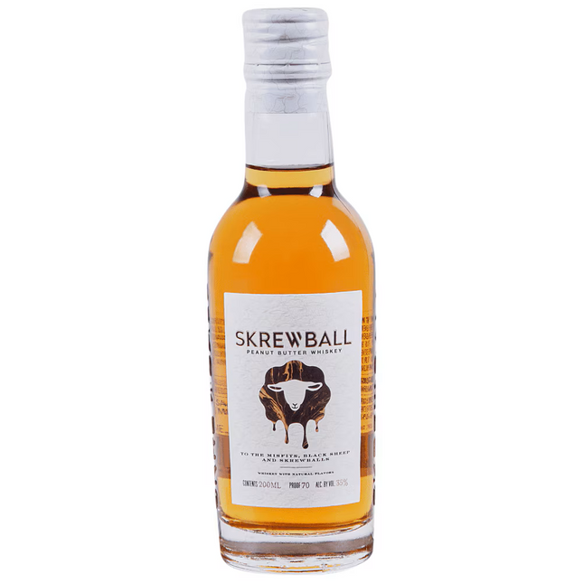 SKREWBALL PEANUT BUTTER WHISKY 70 Proof 200 ml