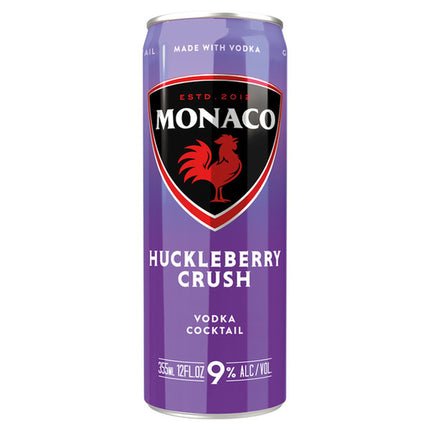 MONACO HUCKLEBERRY CRUSH  12OZ CAN