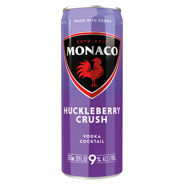 MONACO HUCKLEBERRY CRUSH  12OZ CAN