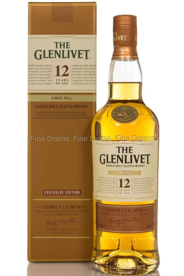 The Glenlivet First Fill 12 Year Old Speyside Single Malt Scotch 750ml