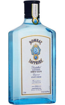 BOMBAY SAPPHIRE (ENG) FLASK 94 Proof 375 ml