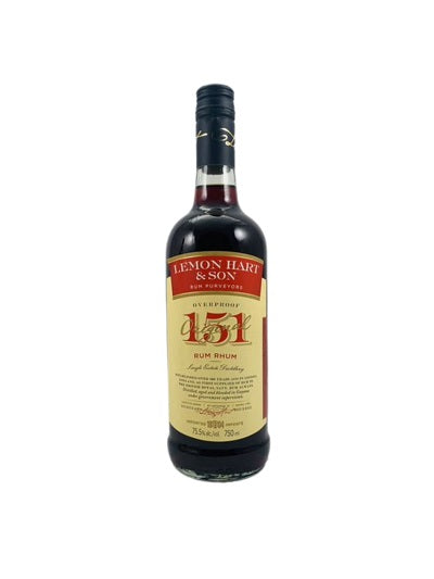 LEMON HART & SON OVERPROOF 151 151 Proof 750 ml