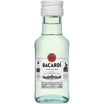 BACARDI SUPERIOR (P R) 80 Proof 100 ml