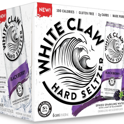 WHITE CLAW BLACKBERRY 6PK 12OZ CAN