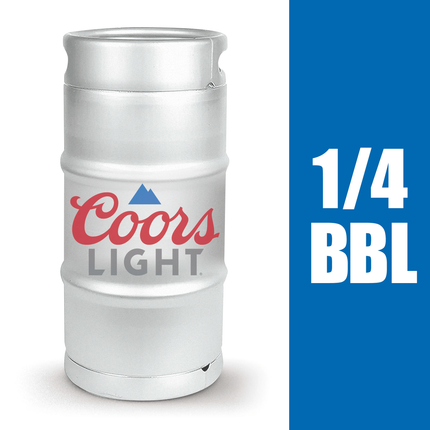 Coors Light Beer 1/4 Barrel Keg