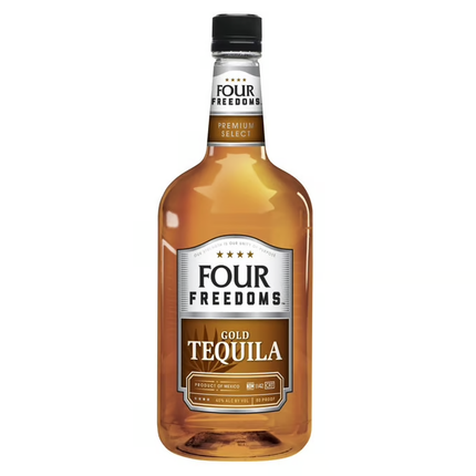 FOUR FREEDOMS GOLD TEQUILA PL 80 Proof 1750 ml
